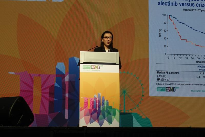 Dr Thanyanan Baisamut presented the long-term data from the ALESIA study in ESMO Asia Congress 2022.