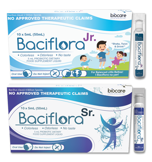Product Highlight - Bacillus clausii spores (Baciflora Jr./Baciflora Sr.)