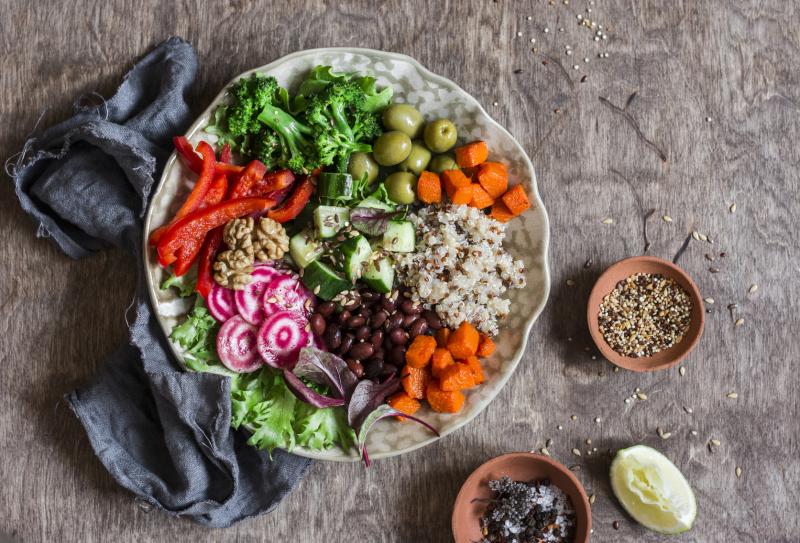 Most buddha bowls are vegetarian, maybe even vegan, but meat is also allowed.