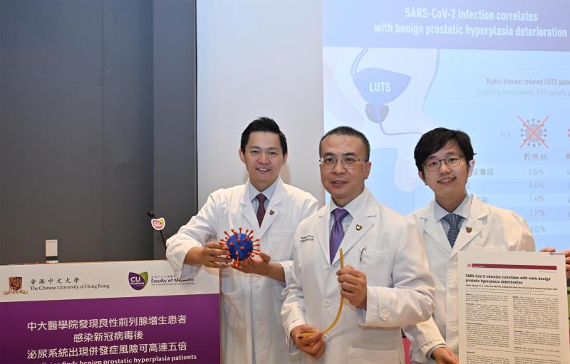 From left: Dr Jeremy Teoh, Prof Chi-Fai Ng, Dr Alex Liu