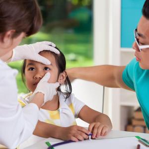 Clouding of cornea portends blindness in kids with infantile glaucoma