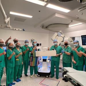 CUHK the first to perform robotic-assisted bronchoscopy in hybrid OT outside the US