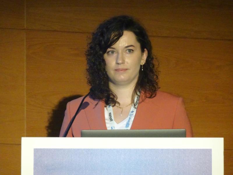 Dr Anna Dobrzeniecka presents the findings of the PANDAA-PED study at ESPID 2023.