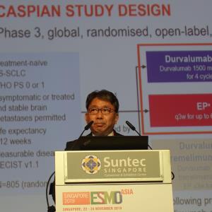 CASPIAN: Durvalumab + platinum-etoposide improves OS in ES-SCLC