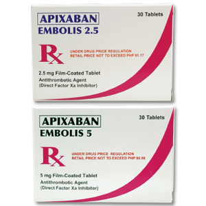 Product Highlight - Apixaban (Embolis 2.5/Embolis 5)