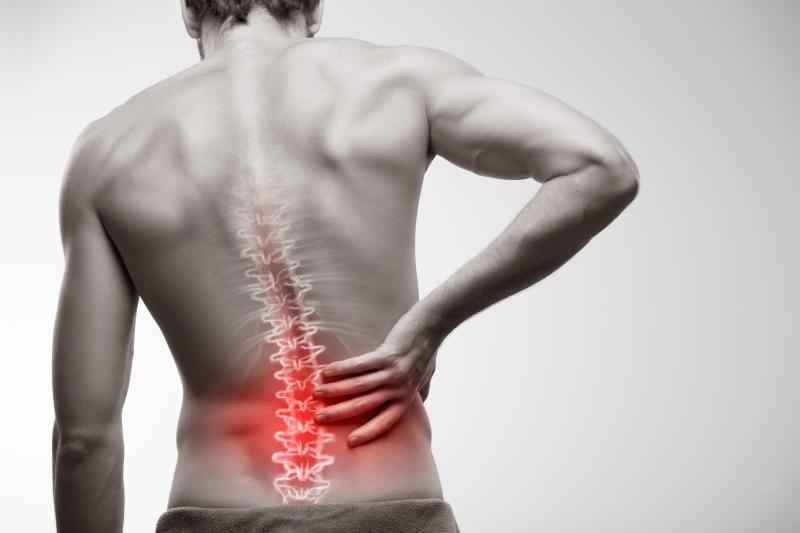 Which domains are included in the core set for axial spondyloarthritis?