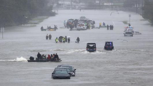 Floodwater contains the most diseases that can hurt humans. Photo credit: Jonathan Bachman/Reuters/CNBC