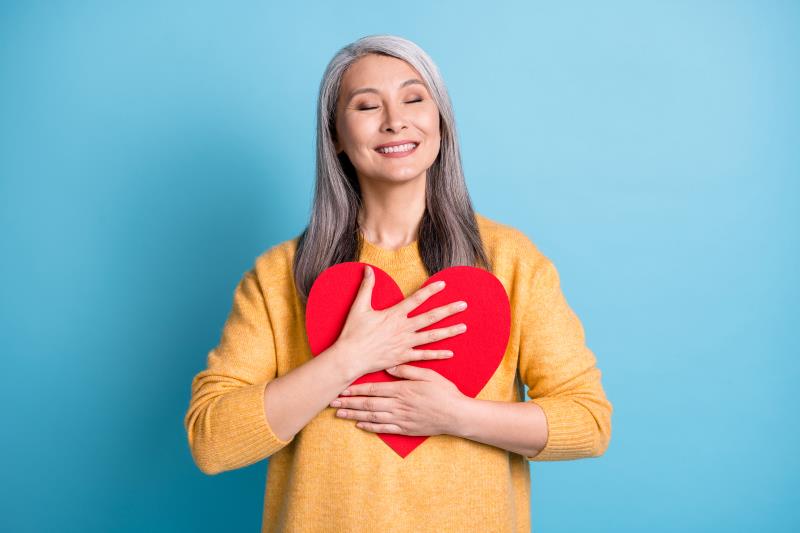 For women, being kind to oneself may be good for the heart