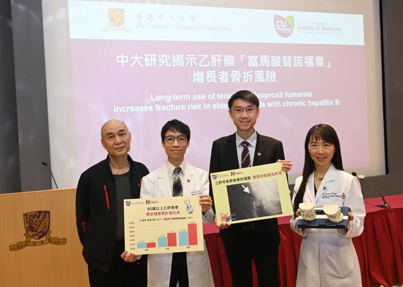 From left: Mr Lei (patient), Dr Jimmy Lai, Dr Terry Yip, Prof Grace Wong