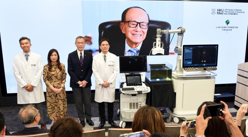 With a donation from the Li Ka Shing Foundation, HKU has become the first institution in Asia to introduce histotripsy for cl