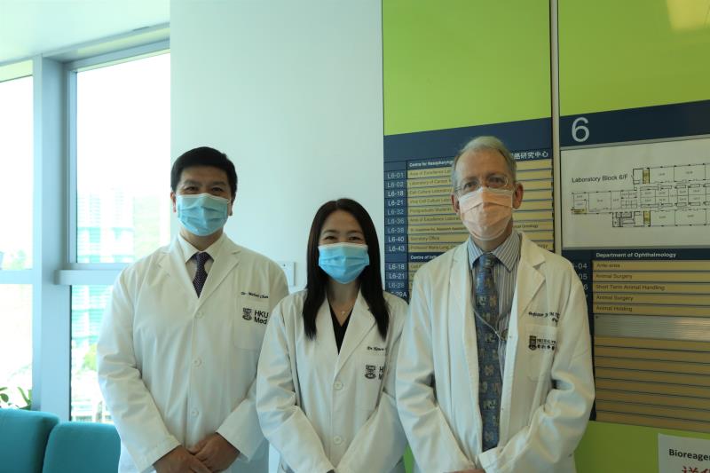 From left: Dr Michael Chan, Dr Kenrie Hui, Prof John Nicholls