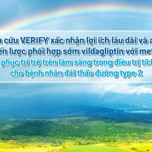 NGHIÊN CỨU VERIFY XÁC NHẬN LỢI ÍCH LÂU DÀI VÀ AN TOÀN CỦA CHIẾN LƯỢC PHỐI HỢP SỚM VILDAGLIPTIN VỚI METFORMIN, KHẮC PHỤC TRÌ T