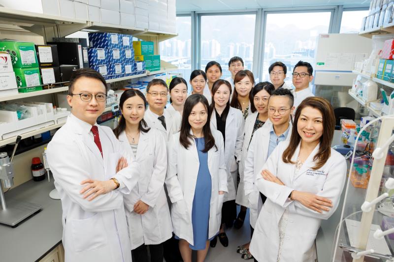 The research team of the Centre for Gut Microbiota Research, CUHK, led by Prof Francis Chan (1st from left) and Prof Siew-Chi