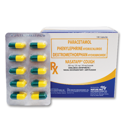 Product Highlight - Paracetamol + Phenylephrine HCl + Dextromethorphan HBr (Nasatapp Cough)