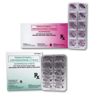 Product Highlight - Paracetamol + Orphenadrine Citrate (Norpriexia/Norpriexia Forte)