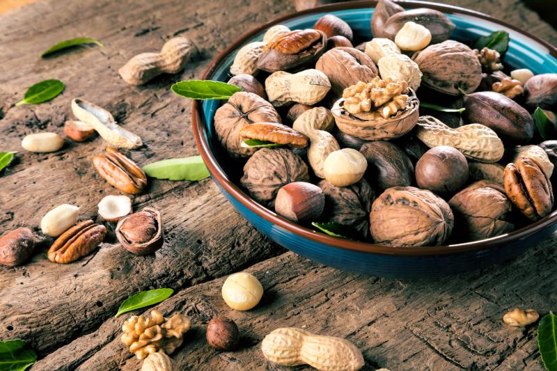 Nuts are a good snack choice as they are high in beneficial compounds, including antioxidants, good fats and fibre.