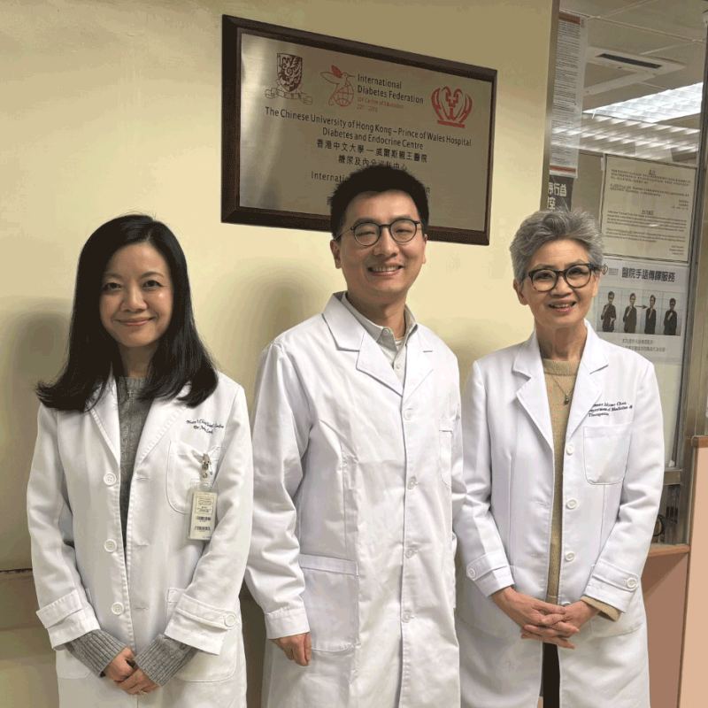 From left: Prof Andrea Luk, Dr Hongjiang Wu, Prof Juliana Chan