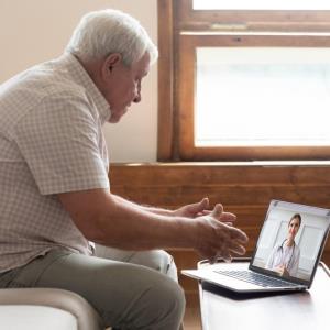 Most elderly patients have a tough time with telehealth