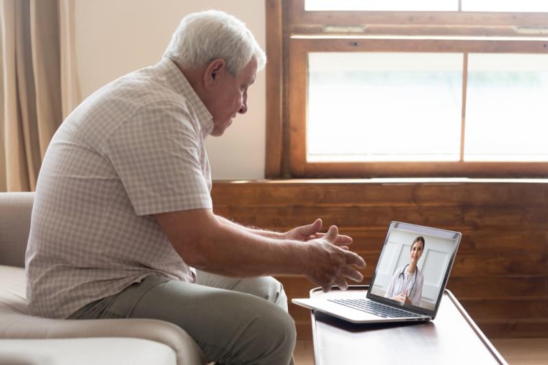 Most elderly patients have a tough time with telehealth