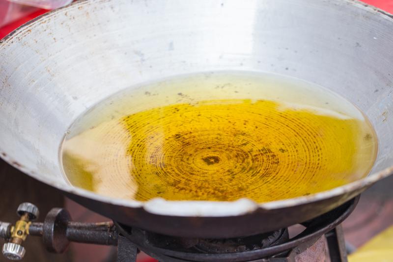 Used cooking oil must be stored properly for safe re-use.