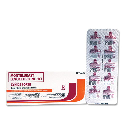 Product Highlight - Montelukast, levocetirizine hydrochloride (Zykids Forte)